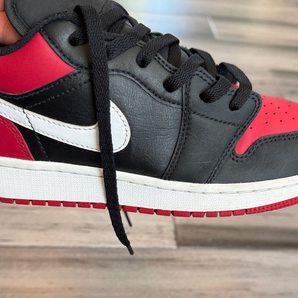 Air Jordan Kids Black and Red Sneakers - Picture 10 of 15